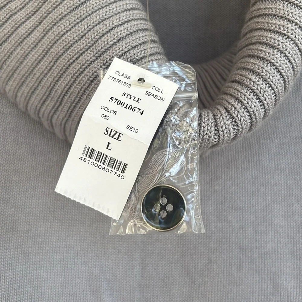 White‎ House Black Market Light Gray Cowl Neck Sweater